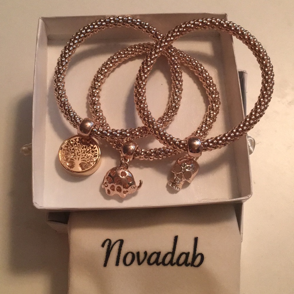 Rose gold bracelets